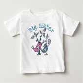 T-shirt Pour Bébé Tweety Birds Big Sister (Devant)