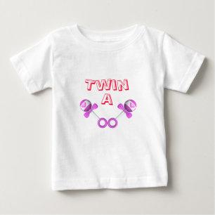 T-shirt Pour Bébé Twin A Girl/Girl