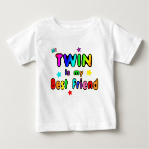 T-shirt Pour Bébé Twin Best Friend