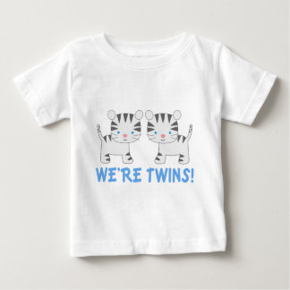 T-shirt Pour Bébé Twin Boy Jungle Tiger Baby Tee