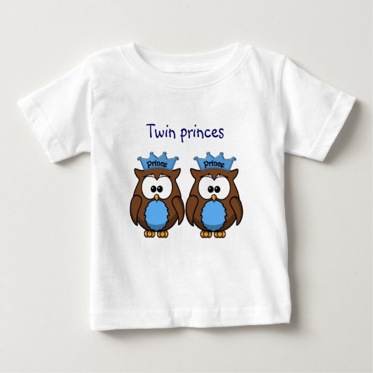 T-shirt Pour Bébé twin owl (Devant)