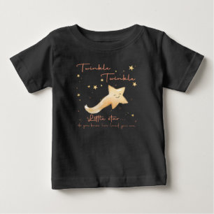 T-shirt Pour Bébé Twinkle Twinkle Little Star Boho Automne Personali