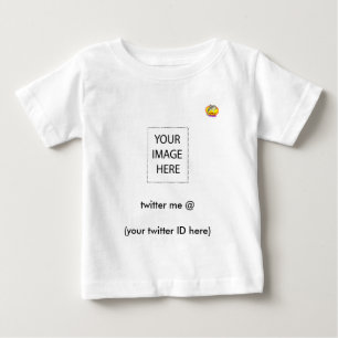 T-shirt Pour Bébé twitter me @ (votre identifiant Twitter ici) Dolph