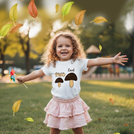 T-shirt Pour Bébé Two mashrooms