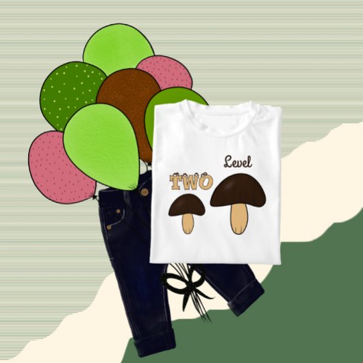 T-shirt Pour Bébé Two mashrooms