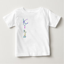 Typographie artistique KIND colorée Citation Inspi