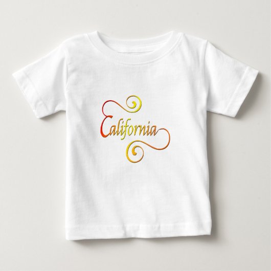 T-shirt Pour Bébé Typographie de Californie (Devant)