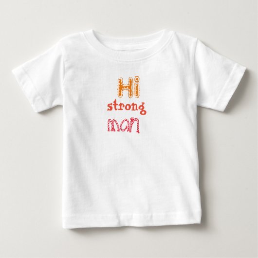 T-SHIRT POUR BÉBÉ TYPOGRAPHIE T CHEMISE (Devant)