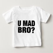 T-SHIRT POUR BÉBÉ U BRO FOU (Devant)