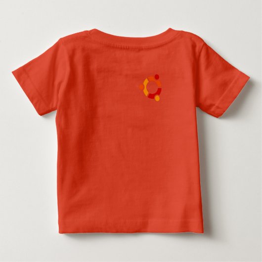 T-shirt Pour Bébé Ubuntu Linux (Dos)