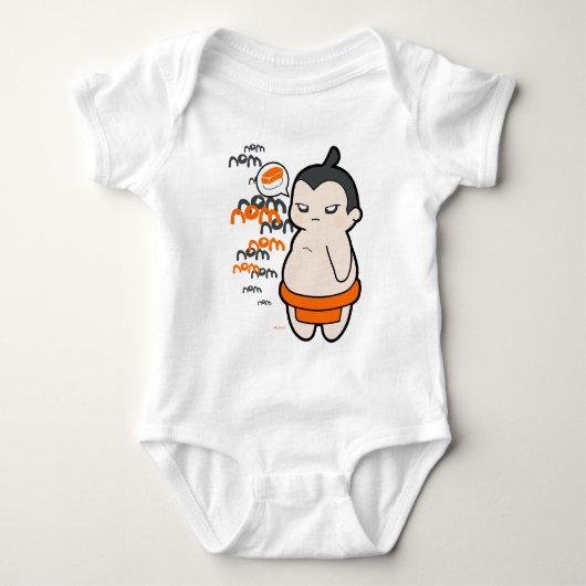 T-shirt Pour Bébé Ugo le Sumo (Devant)