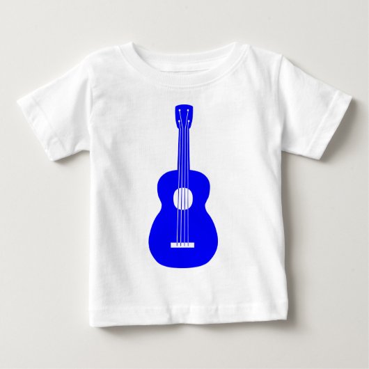 T-shirt Pour Bébé Ukulele - Bleu (Devant)