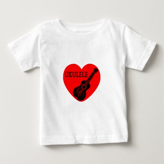 T-shirt Pour Bébé Ukulele Love (Devant)