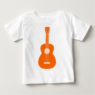 T-shirt Pour Bébé Ukulele - Orange