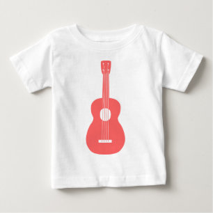 T-shirt Pour Bébé Ukulele - Rose tropical
