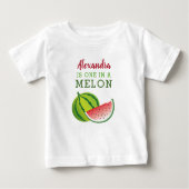 T-shirt Pour Bébé Un à Melon (Devant)