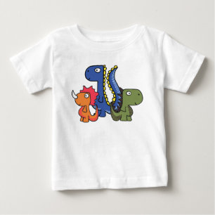 T-shirt Pour Bébé Un ami lunatique de dinosaure, mignon et adorable
