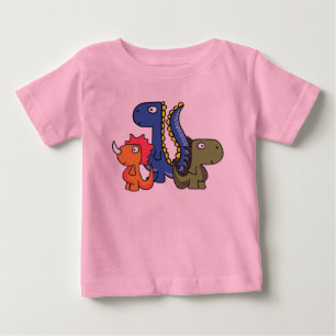 T-shirt Pour Bébé Un ami lunatique de dinosaure, mignon et adorable