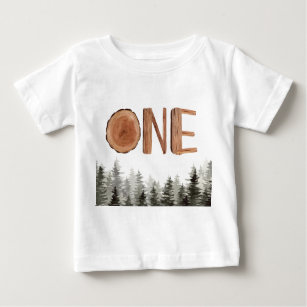 T-shirt Pour Bébé Un arbre vert 1er anniversaire