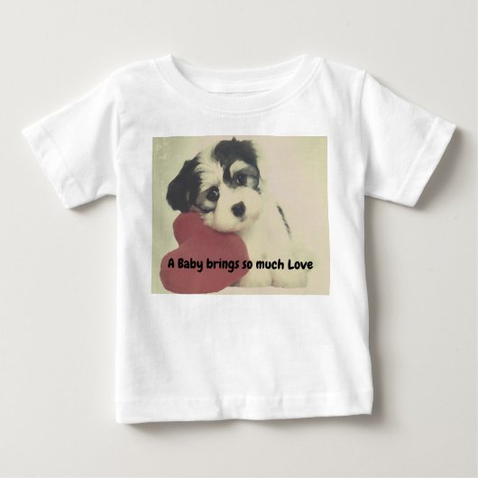 T-shirt Pour Bébé Un bébé apporte (Devant)
