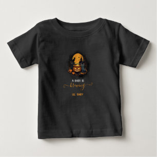 T-shirt Pour Bébé Un Bébé Brûle Mignonne Baby shower Halloween Lil
