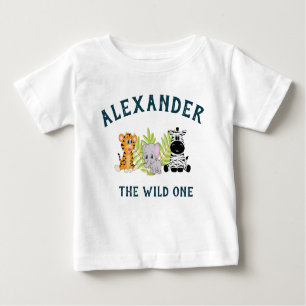 T-shirt Pour Bébé Un bébé mignon sauvage 1er anniversaire
