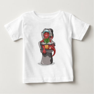 T-shirt Pour Bébé Un Bébé Tyrannosaurus Rex Assis Dans Une Chaise Ha