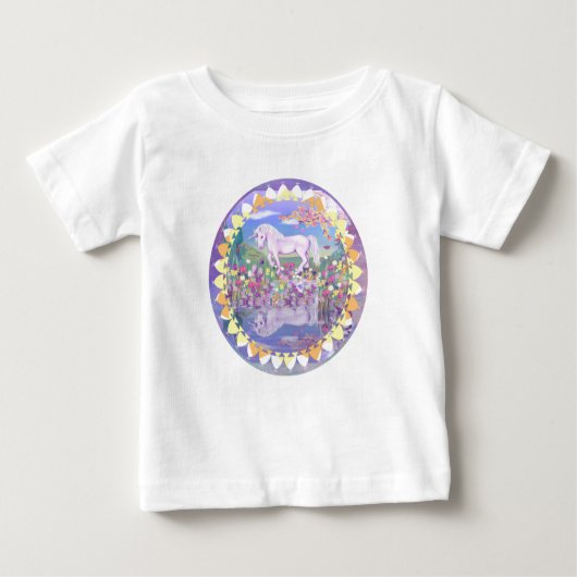 T-shirt Pour Bébé Un bodysuit de bébé violet paradis (Devant)