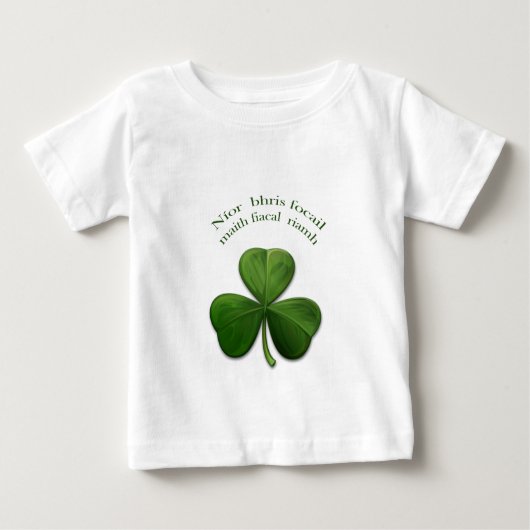 T-shirt Pour Bébé Un bon mot n'a jamais cassé une dent (Devant)