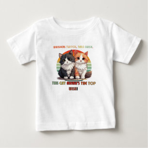 T-shirt Pour Bébé Un chat mène à un autre