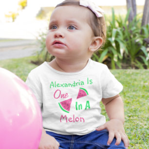 T-shirt Pour Bébé Un dans un Melon 1er anniversaire bébé T-shirt