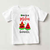 T-shirt Pour Bébé Un Dans Un Melon Godmère Watermelon mignon (Devant)