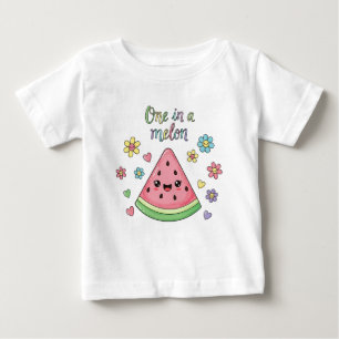 T-shirt Pour Bébé Un dans un Melon Nom personnalisé