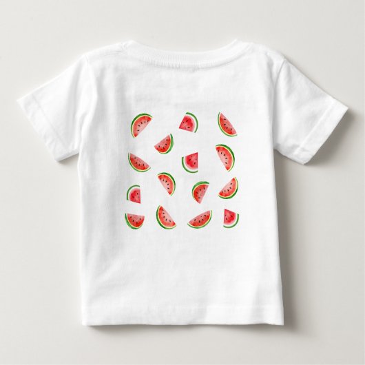 T-shirt Pour Bébé Un dans un melon pastèque 1er anniversaire (Dos)