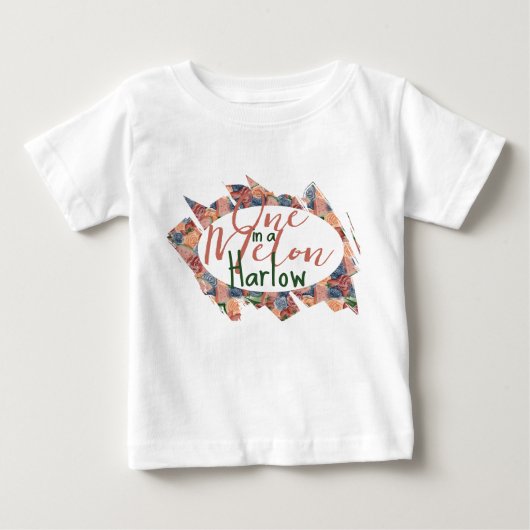 T-shirt Pour Bébé Un dans un Melon Premier anniversaire - Vibes d'ét (Devant)