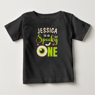 T-shirt Pour Bébé Un Eyeball éffrayant avec chauves-souris et étoile
