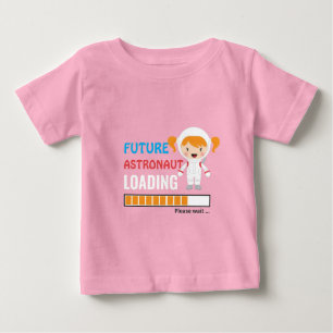 T-shirt Pour Bébé Un futur astronaute charge la fête des jeunes fill