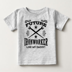 T-shirt Pour Bébé Un Futur Travailleur Du Fer Comme Mon Père