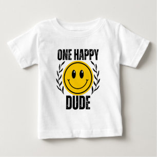 T-shirt Pour Bébé Un garçon heureux 1er anniversaire