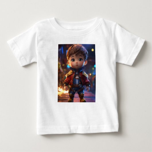 T-shirt Pour Bébé Un garçon mignon (Devant)