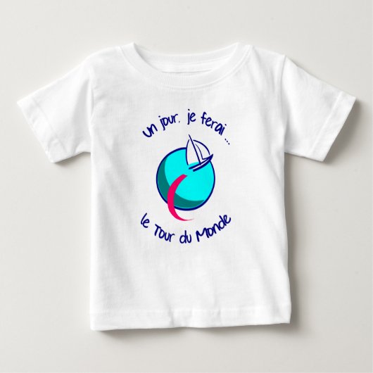 T-shirt Pour Bébé Un jour ... (Devant)