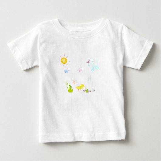 T-shirt Pour Bébé Un jour au printemps (Devant)
