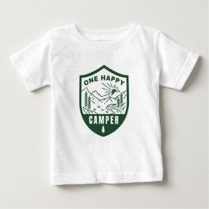 T-shirt Pour Bébé Un Joyeux Camper Camp Premier Anniversaire Chemise