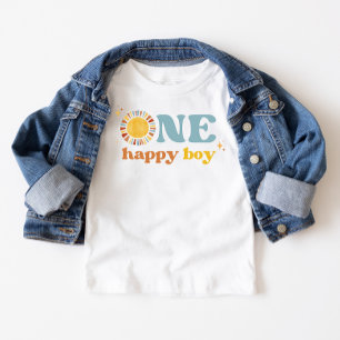 T-shirt Pour Bébé Un joyeux garçon Boho soleil 1er anniversaire