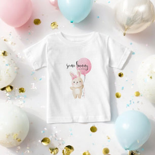 T-shirt Pour Bébé Un Lapin Ballon Rose BIG BROTHER