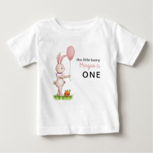 T-shirt Pour Bébé Un Lapin est un Ballon de Lapin Mignon pour un 1er