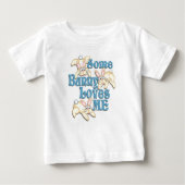T-shirt Pour Bébé Un Lapin M'Aime (Devant)