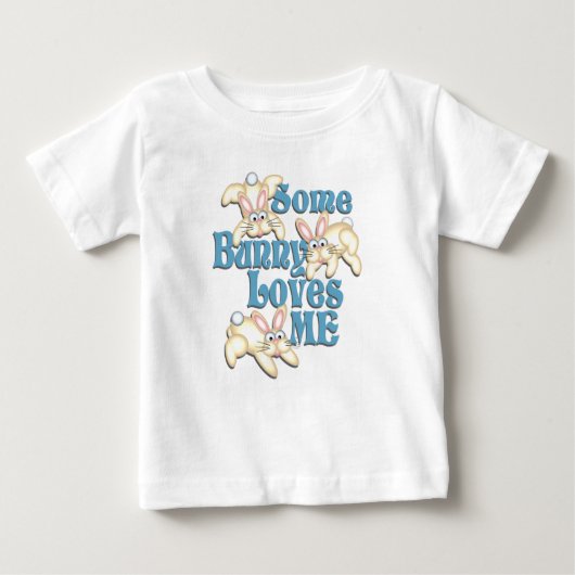 T-shirt Pour Bébé Un Lapin M'Aime (Devant)