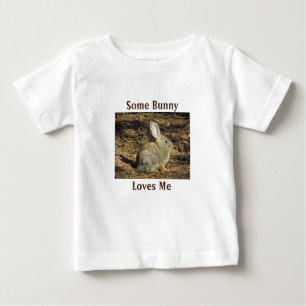 T-shirt Pour Bébé Un Lapin M'Aime Adorable Lapin Brown Photo