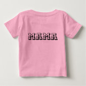 T-shirt Pour Bébé Un « MAMA » typographique simple mais profond (Dos)